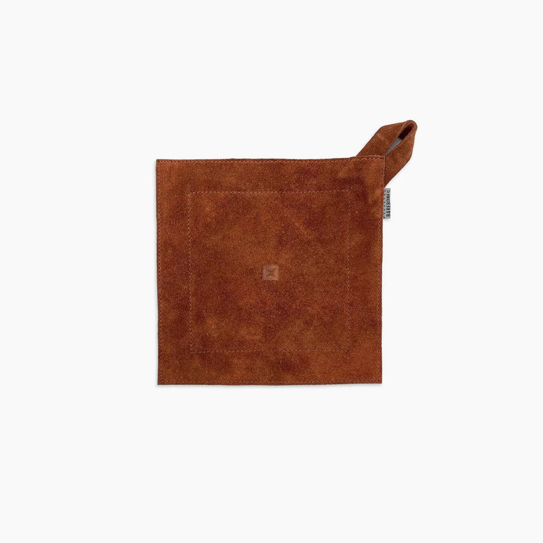Barebones Living Hot Pad Brown Suede