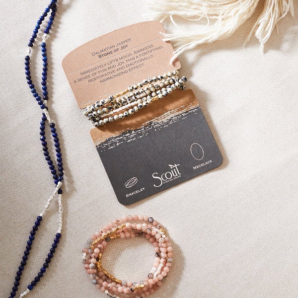 Morganite/Black Tourmaline Bracelet/Necklace