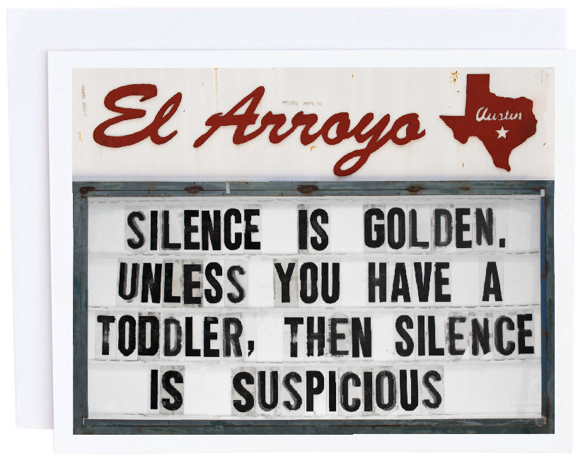 Silence is Golden Card