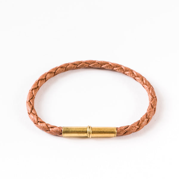 Flint Single Waxed Canvas Bracelet - Tan