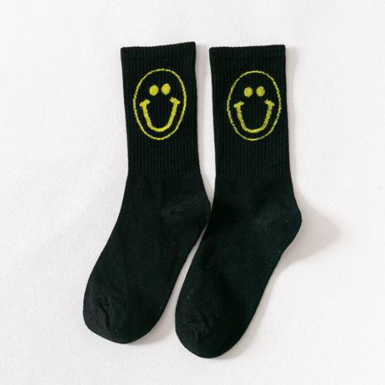 Suzanne Smiley Socks - Black