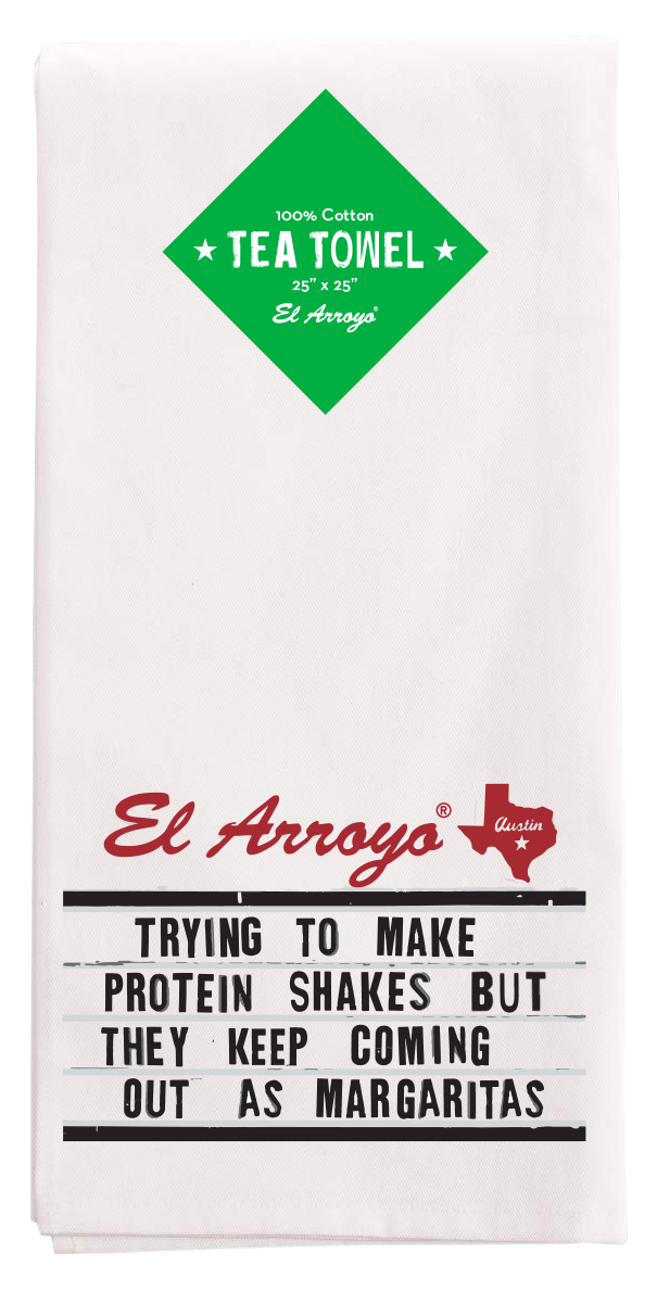 Protein Shakes Tea Towel