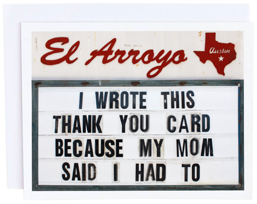 Thank You Card