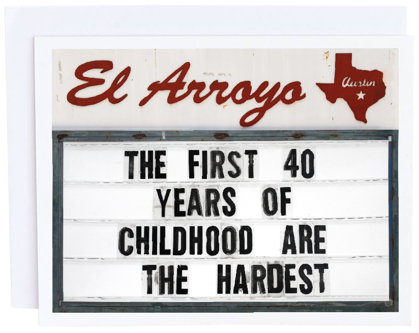 First 40 Years Card