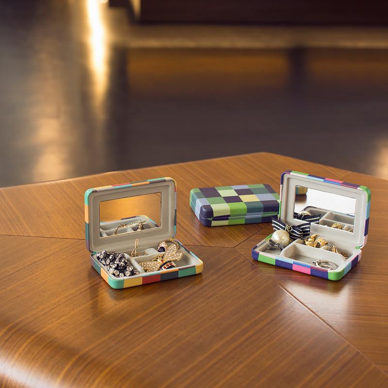 Plaid Travel Jewelry Case