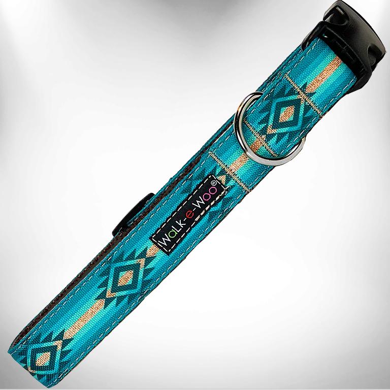 Southwestern Collar Turquoise Sky - LG