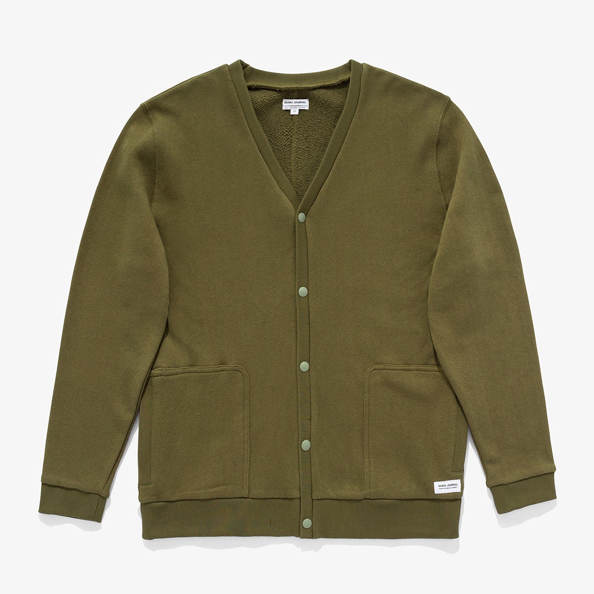 Final Sale Zion Transeasonal Fleece Cardigan - Dark Olive