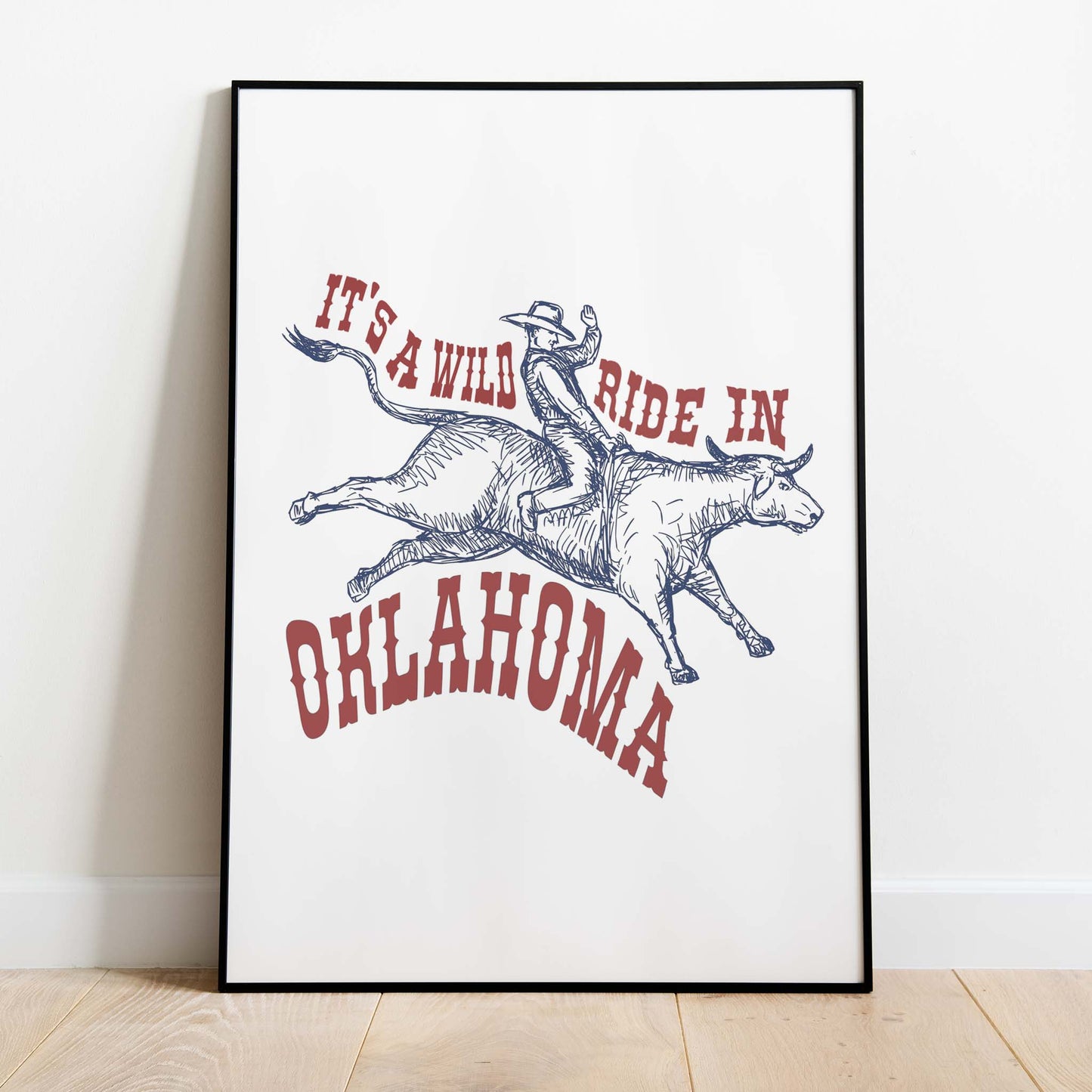 Wild Ride in Oklahoma Print