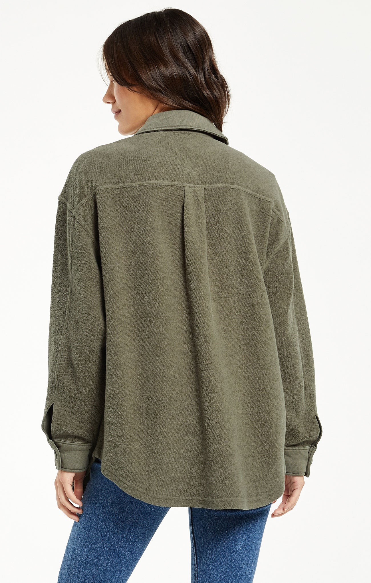 Austen Washed Jacket - Dusty Olive