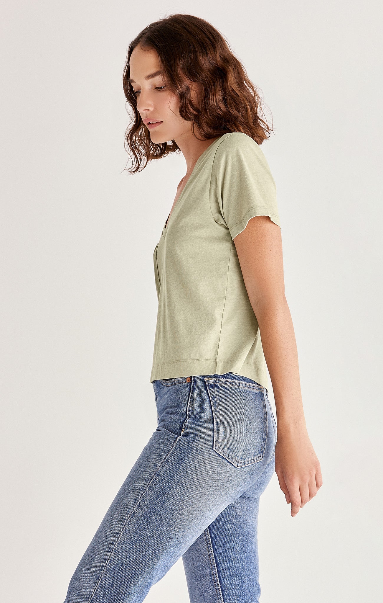 The Classic Skimmer Tee - Pistachio
