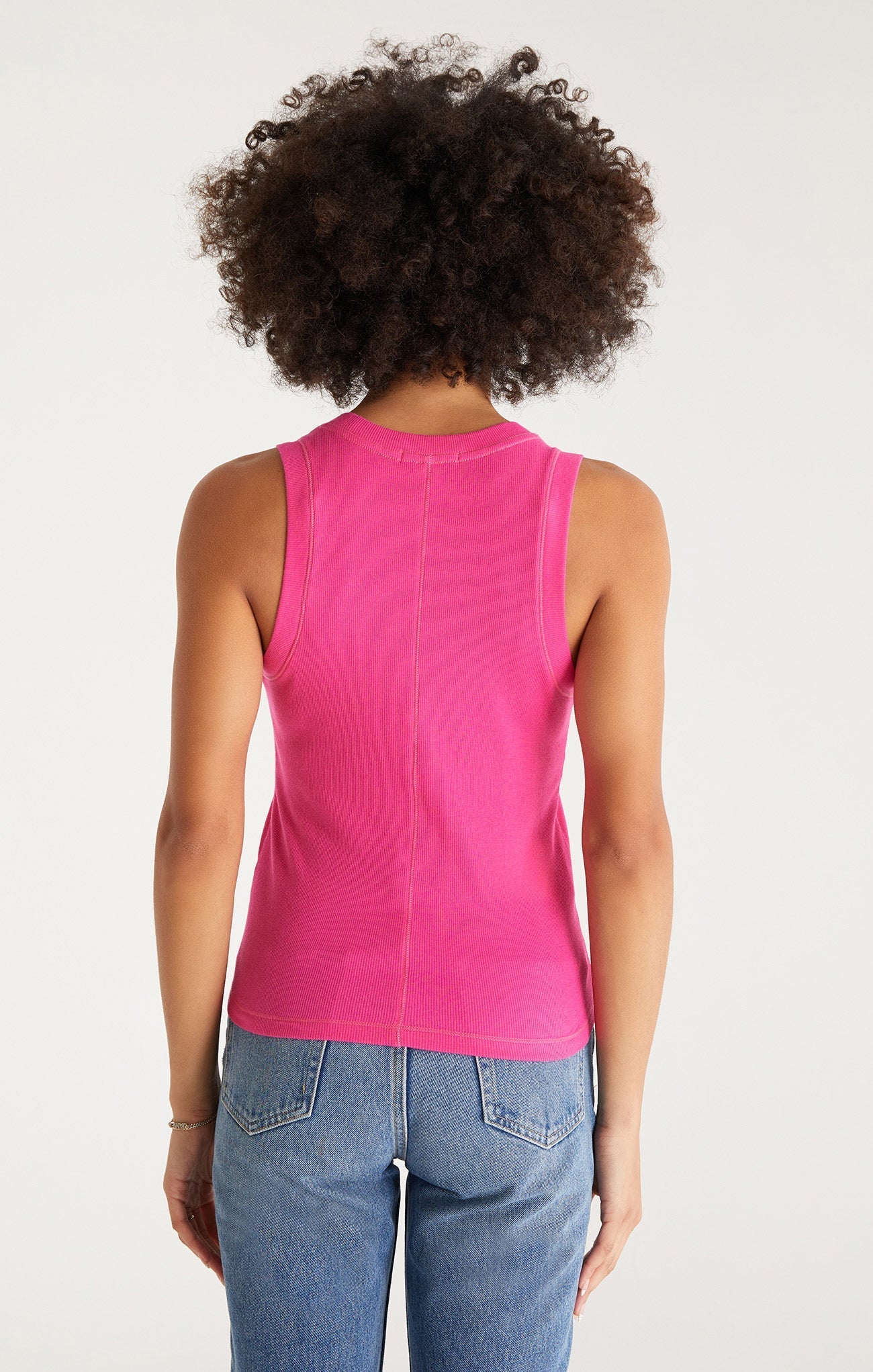 Sirena Rib Tank - Party Pink