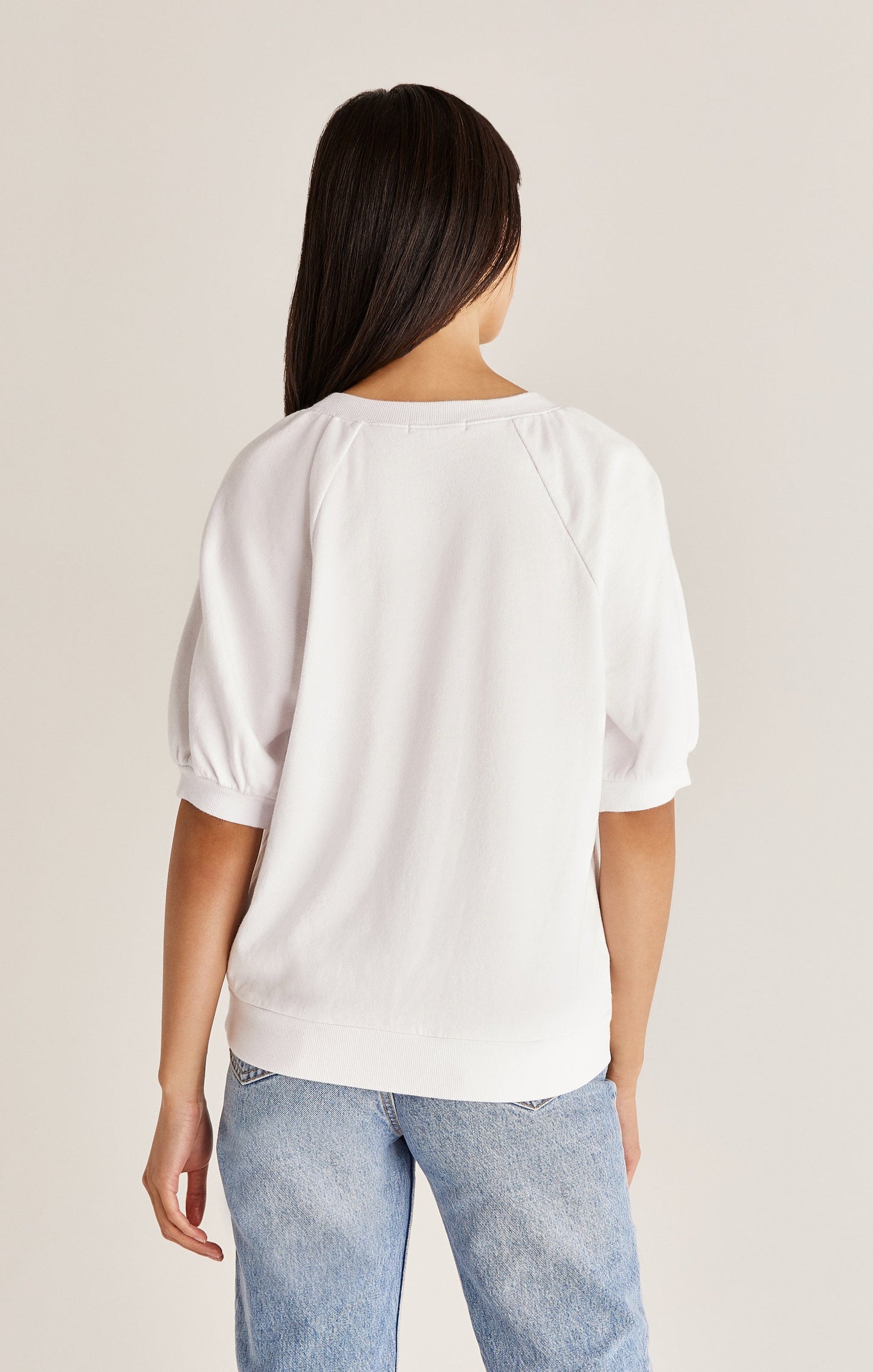 Gianna Terry Tee - White