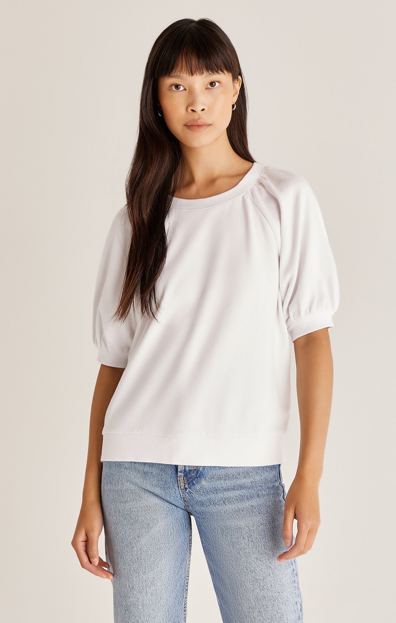 Gianna Terry Tee - White