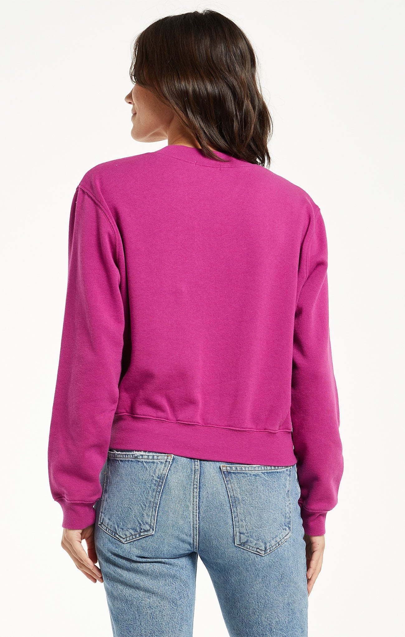 Classic Crew Sweatshirt - Jewel Pink