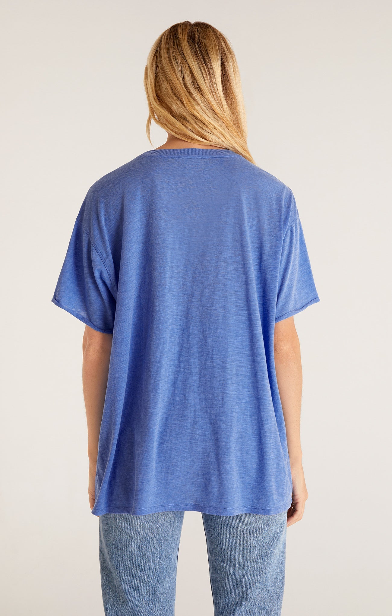 FINAL SALE-The Oversized Tee - Pacific Blue