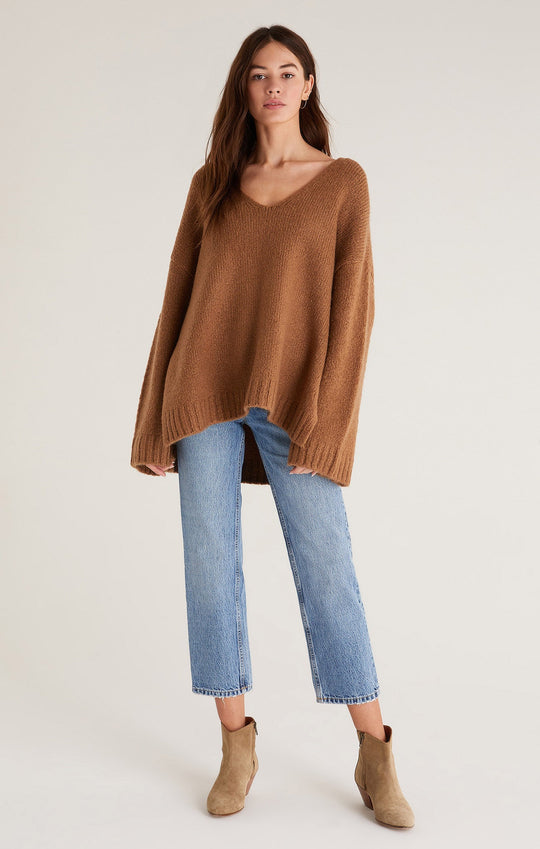 Weekender Sweater - Camel Brown