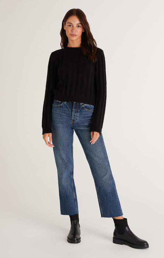 Beverly Rib Sweater - Black