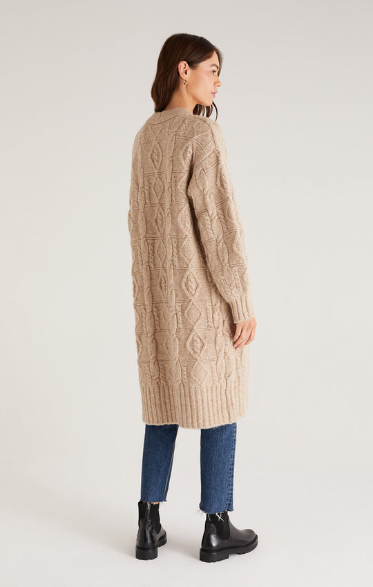 Kai Long Cardigan - Oatmeal Heather