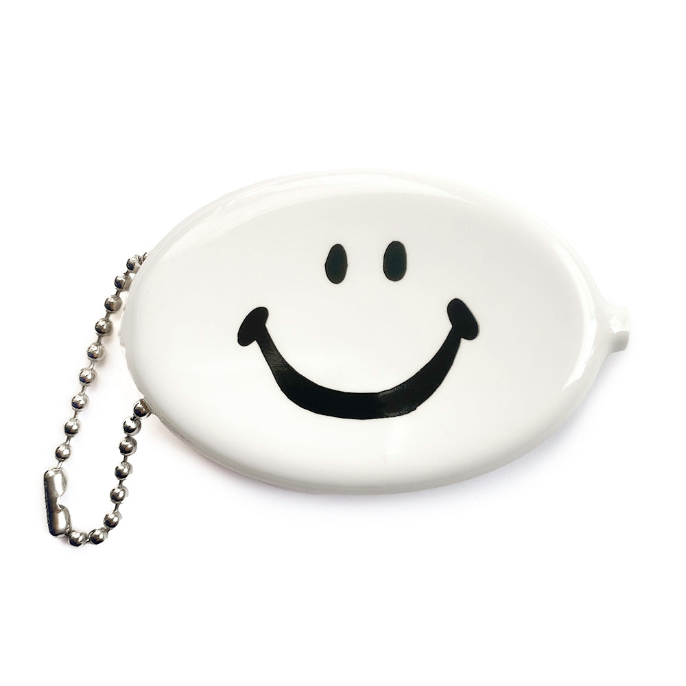 Coin Pouch - Happy Face Classic (White)