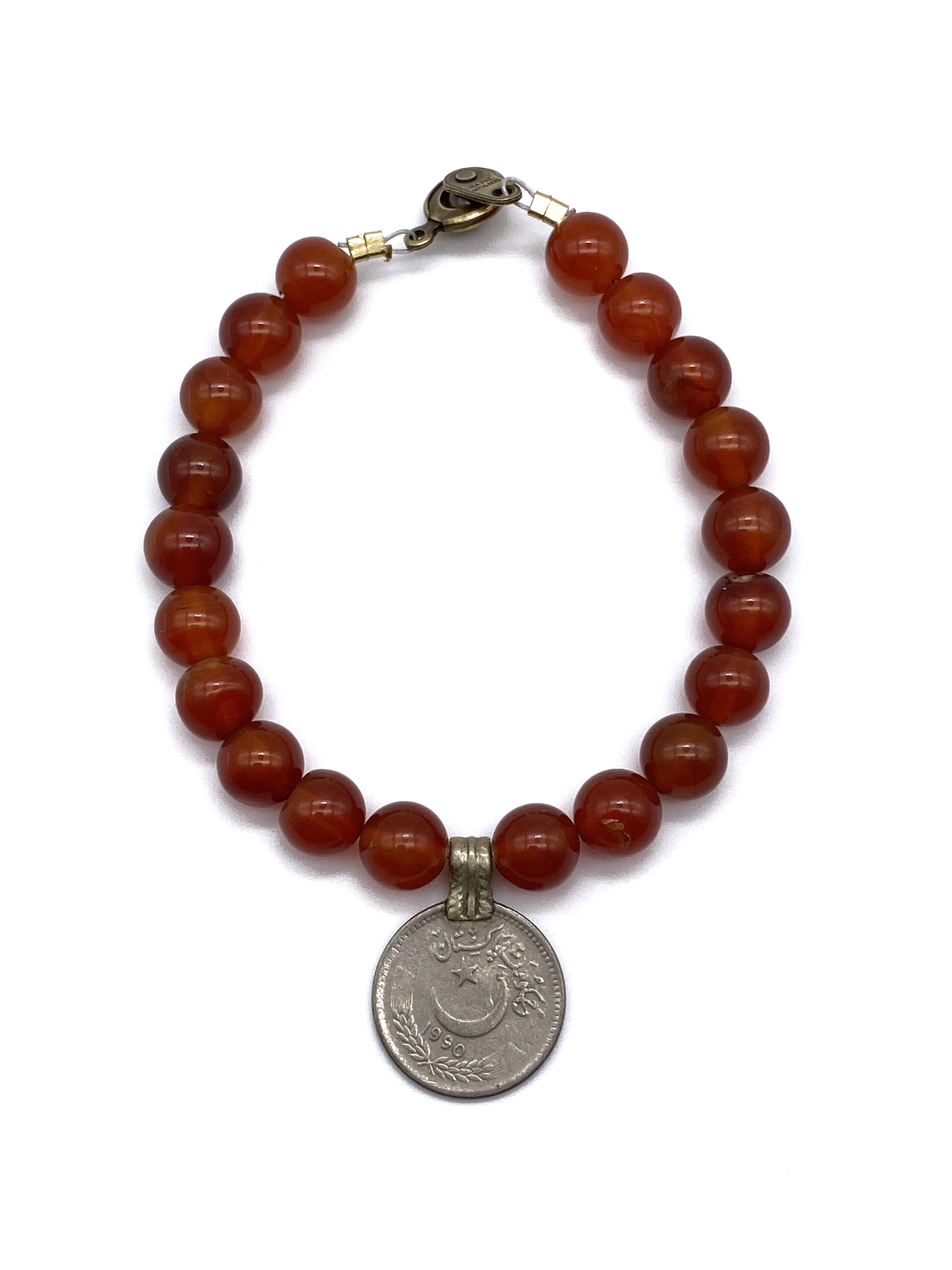 Carnelian with Coin Afton Bracelet