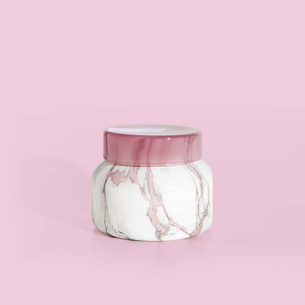 Modern Marble Petite Jar - Aloha Orchid
