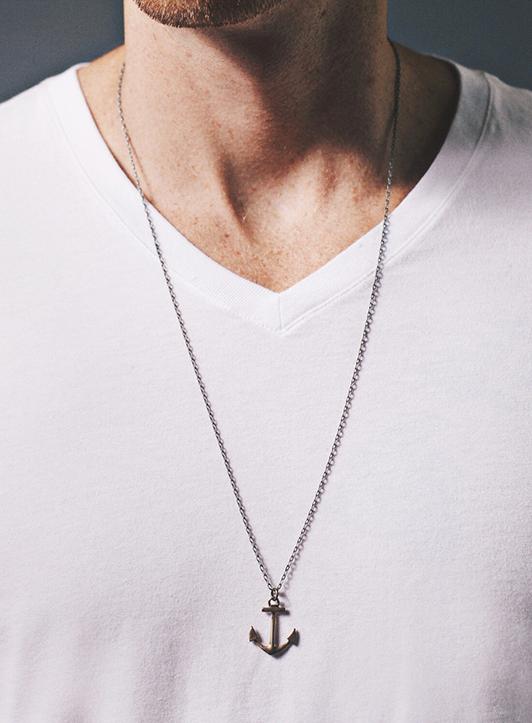 Bronze Anchor Necklace
