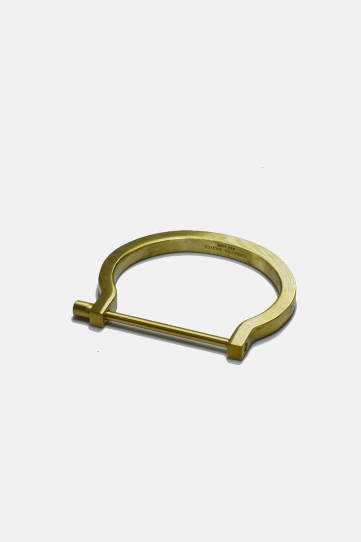 Brass Screw Cuff - 8"