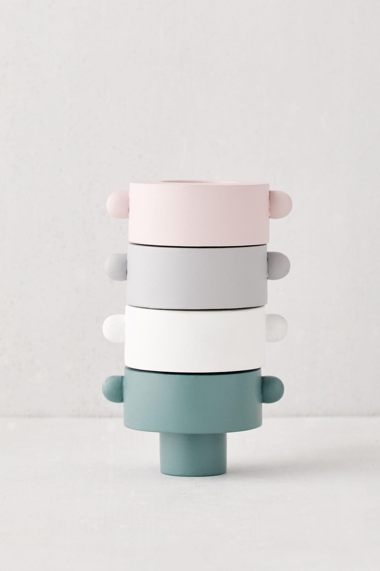 Taper + Tea Light Holder - Blush