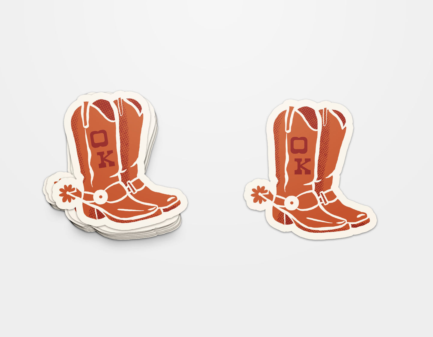 OK Cowboy Boot Sticker