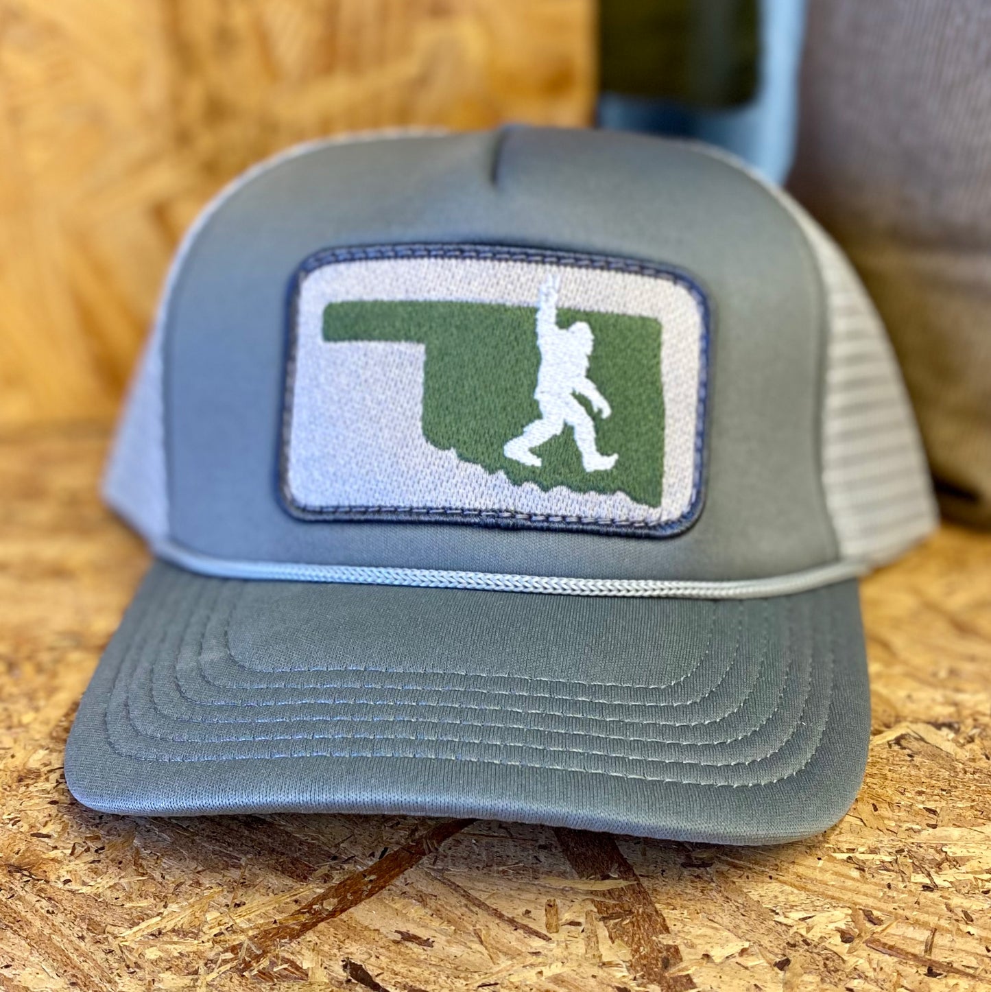 Bigfoot Peace Foam Trucker - Gray