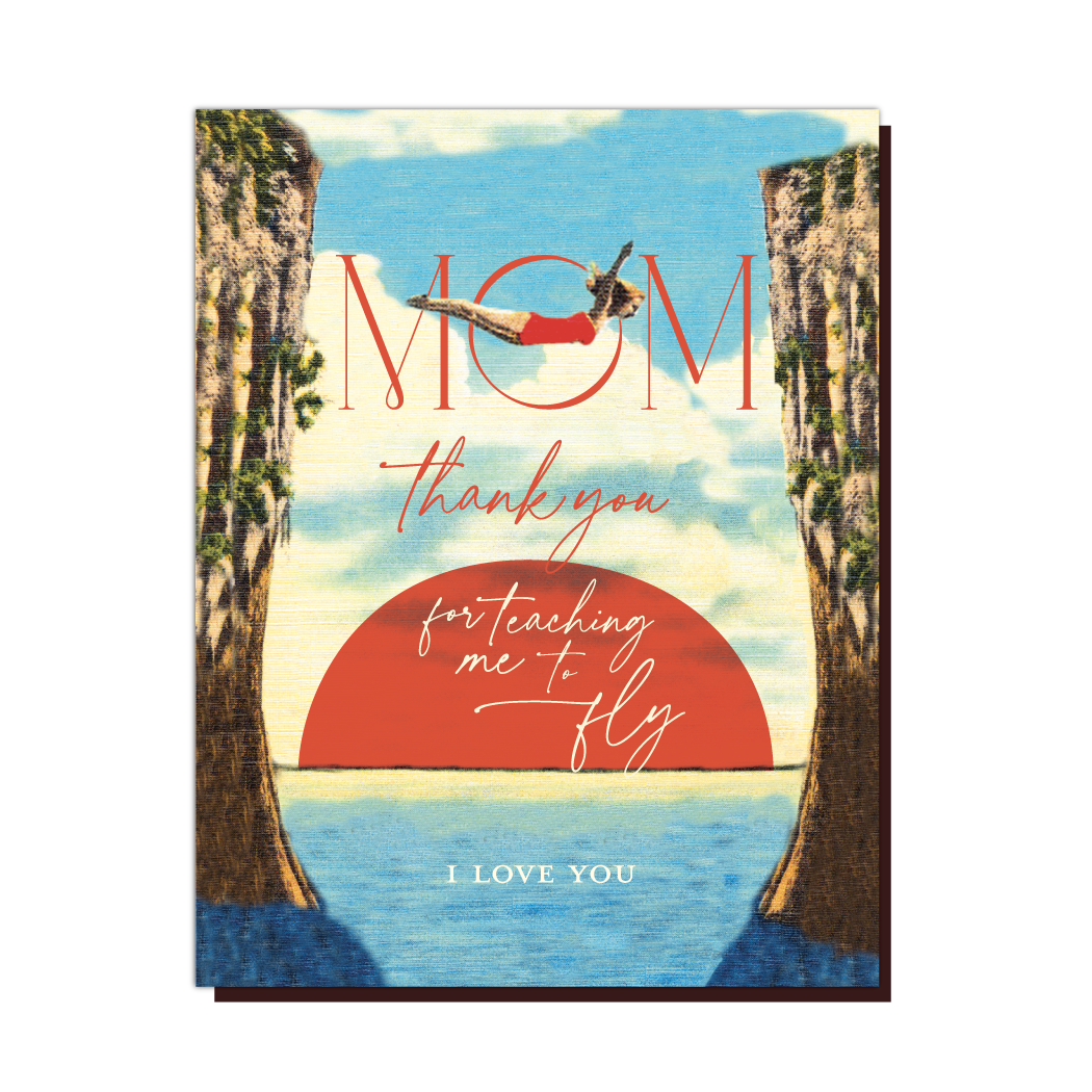 Teaching Me To Fly Mother's Day Card