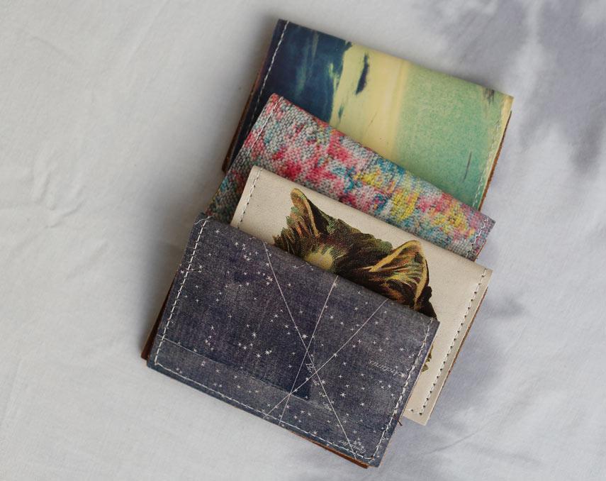 Backerton Birds of Prey Leather Cardholder Wallet