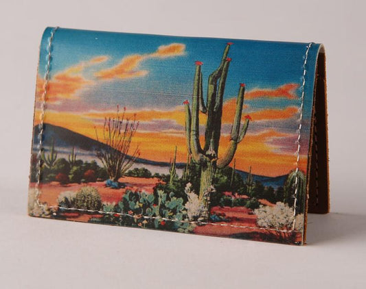Backerton Cactus Eve Leather Cardholder Wallet
