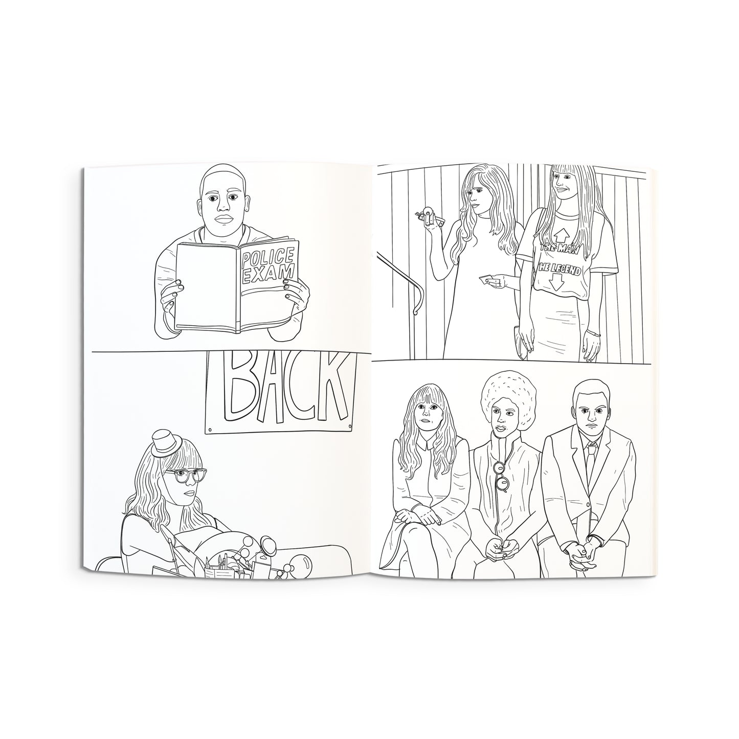 New Girl Coloring Book