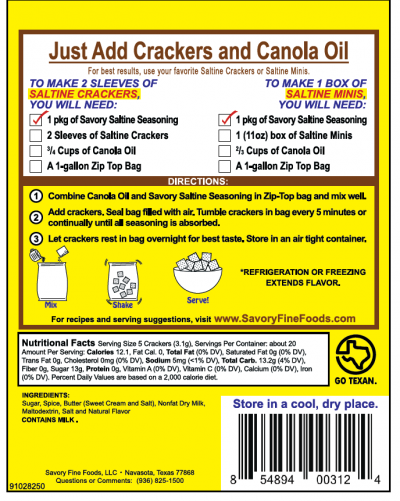 Cinnamon Toast - Seasoning