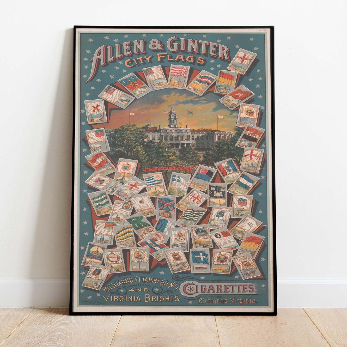 Vintage City Flags Print