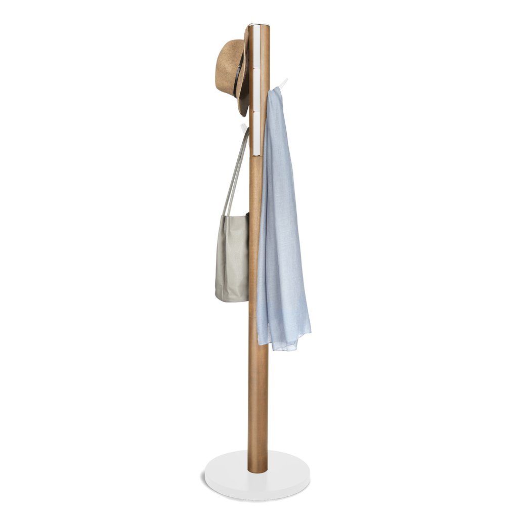 Flapper Coat Rack - White/Natural
