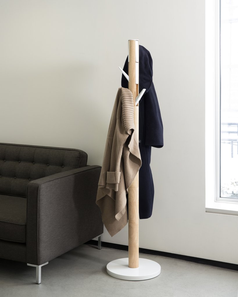Flapper Coat Rack - White/Natural