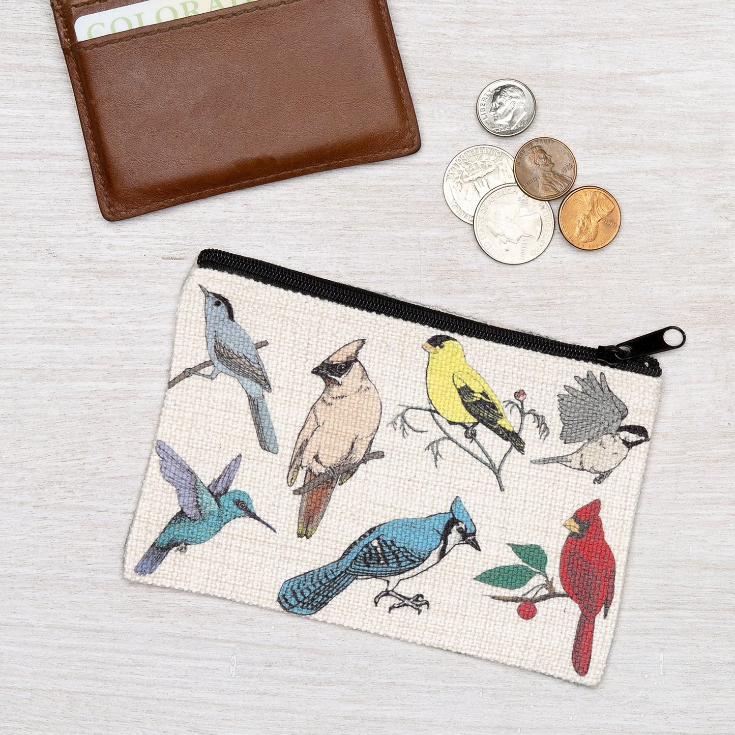 Birds Zipper Pouch - SM