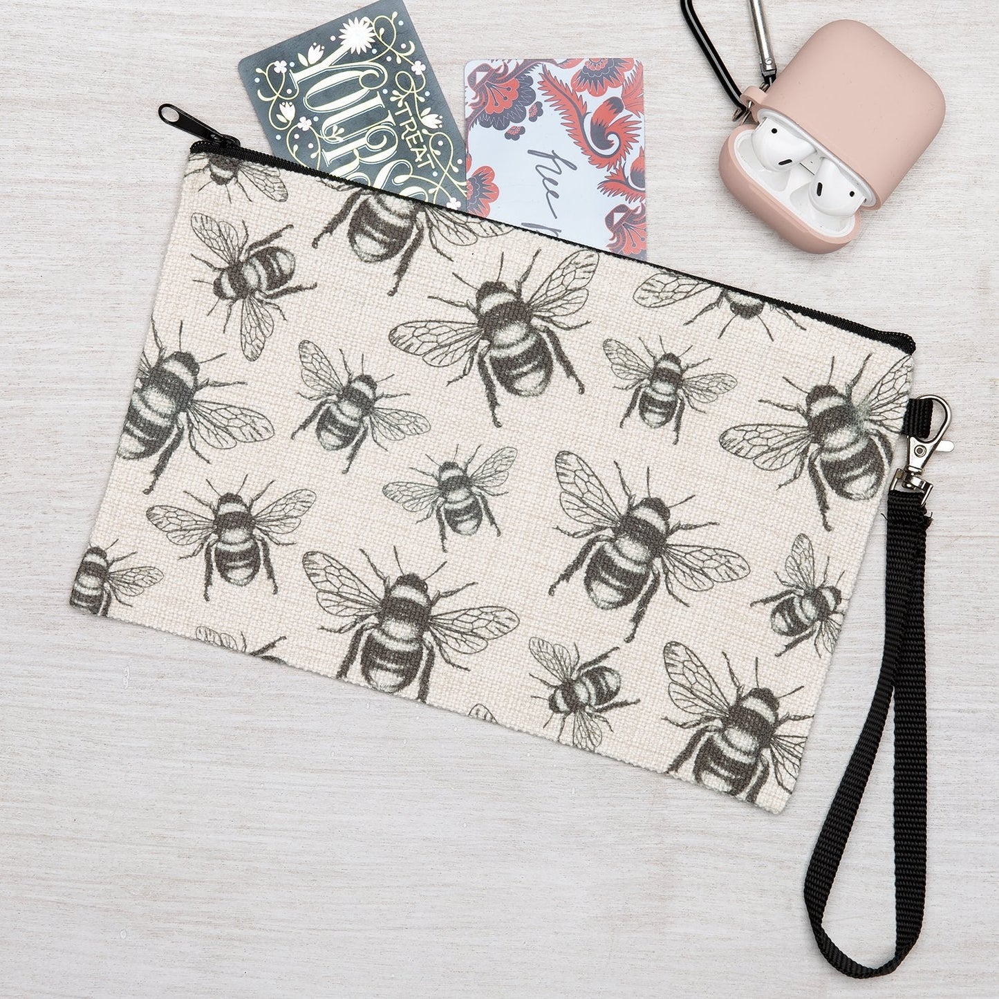 Bee Zipper Pouch - LG