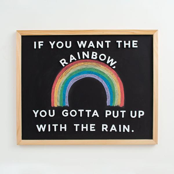 17" x 21" Deluxe Magnetic Letter Board Slate - Black Chalkboard