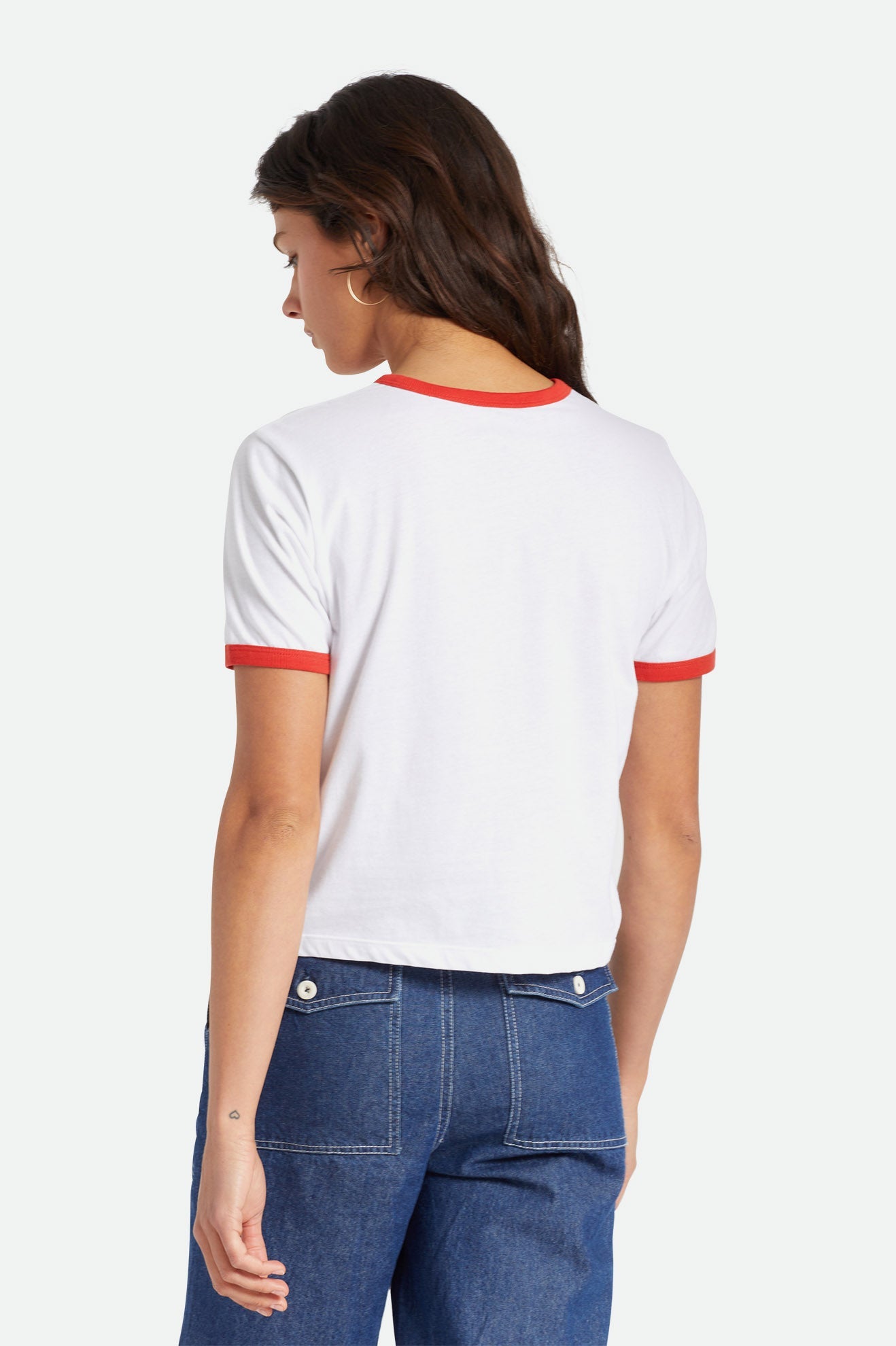 Willie Nelson Boxy Ringer Tee - White