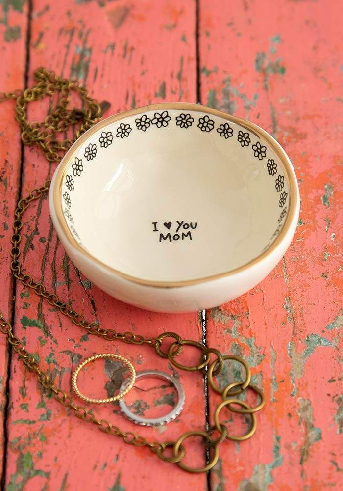 Natural Life Giving Trinket Bowl "I Love You Mom"