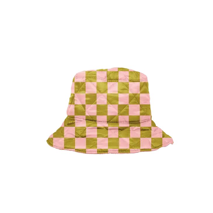 Puff Puff Bucket Hat - Checkers
