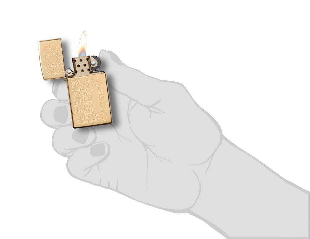 Zippo Slim Brass Venetian