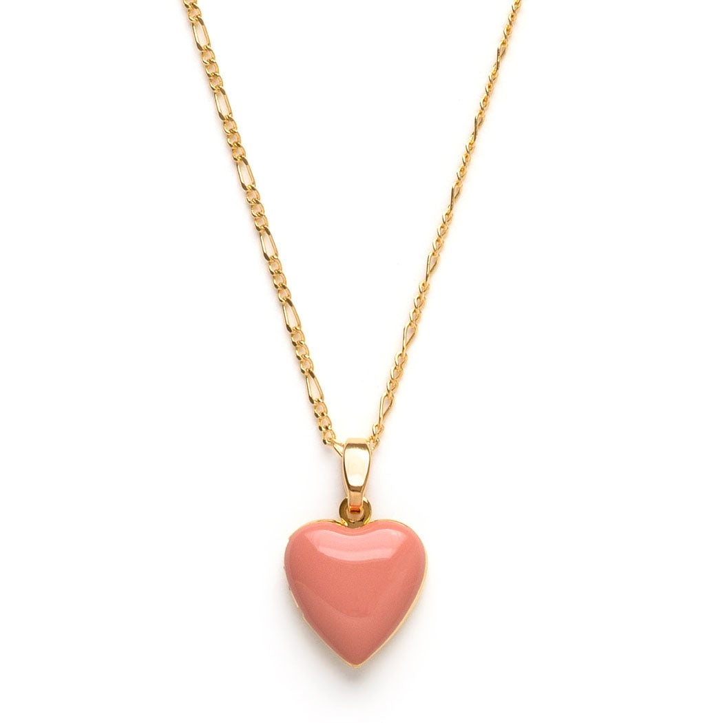 Large Heart Locket - Rose