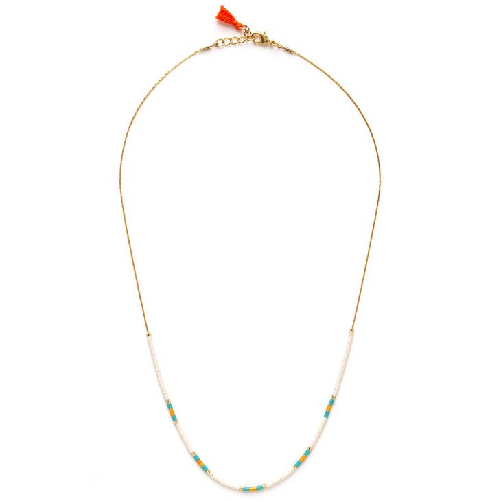 Japanese Seed Bead Necklace - El Mar