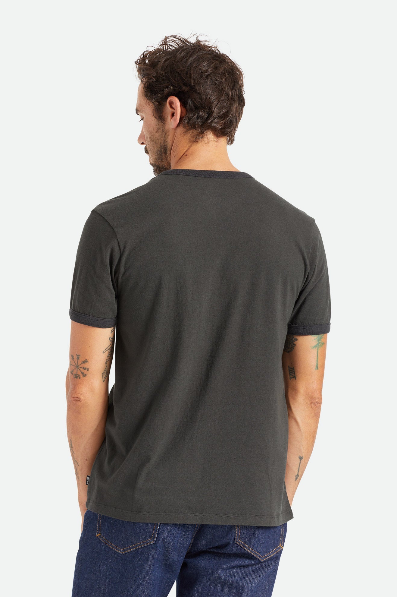 Willie Nelson S/S Ringer Tee - Washed Black