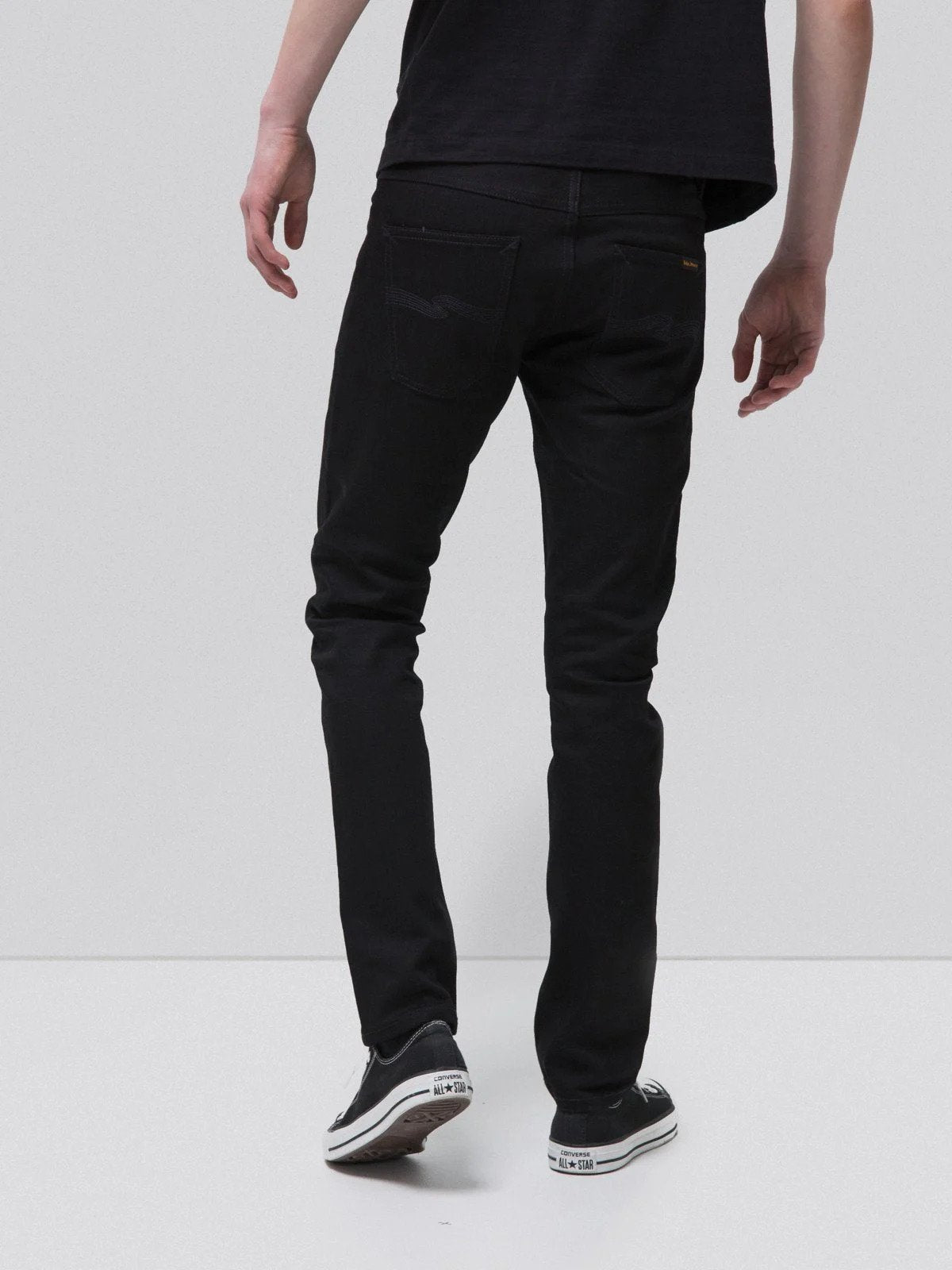 Nudie Grim Tim Dry Black Comfort Selvedge