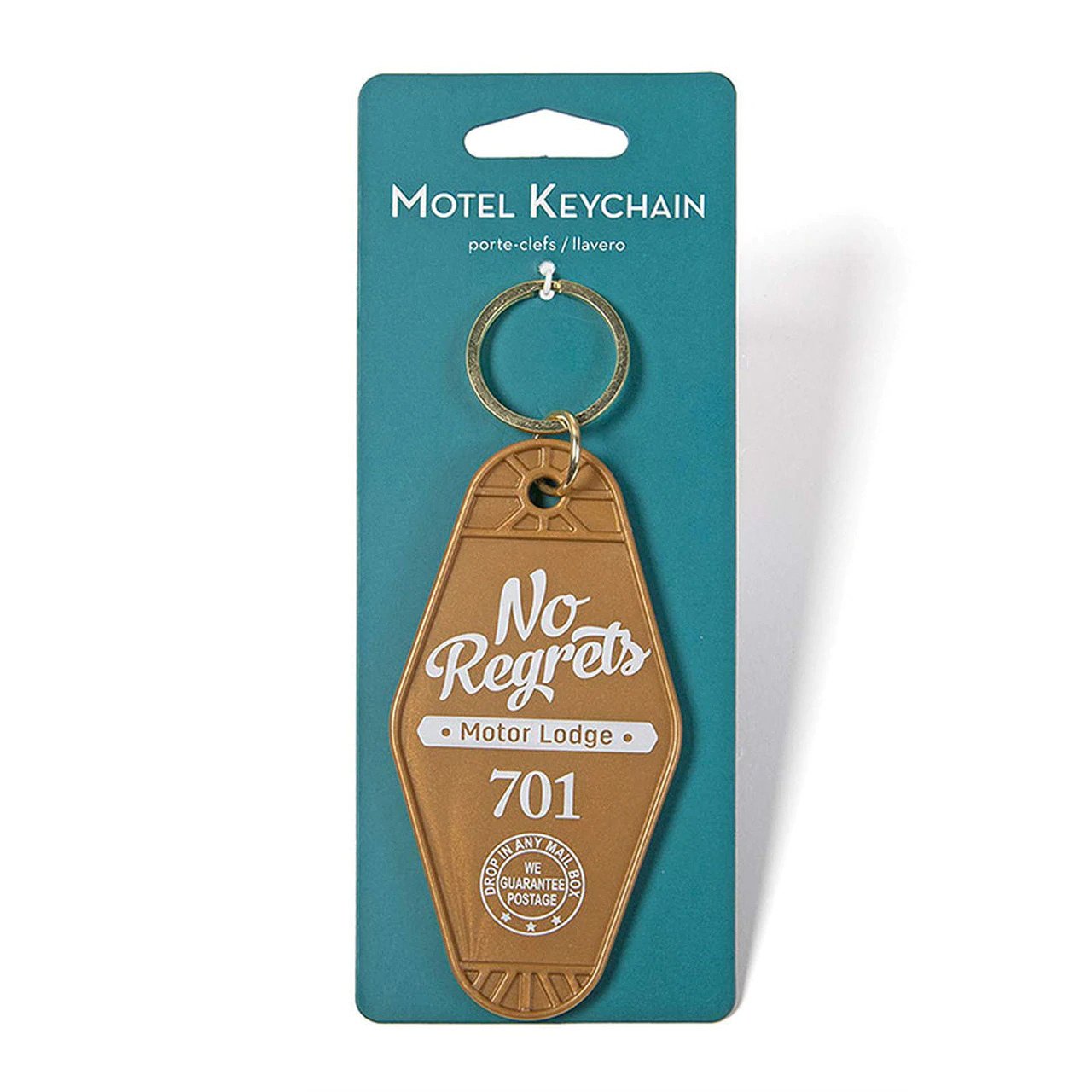 No Regrets Hotel Keyring